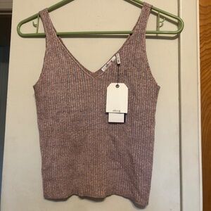 NWT Junior's Metallic Sweater Tank Top Cami-XS